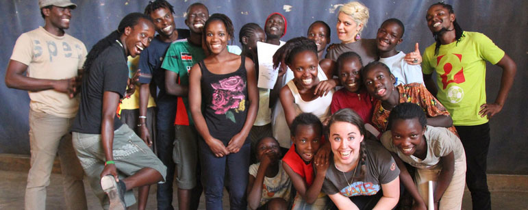 They Dance for Rain group photo from the Nairobi tap dance outreach program supported by United Taps