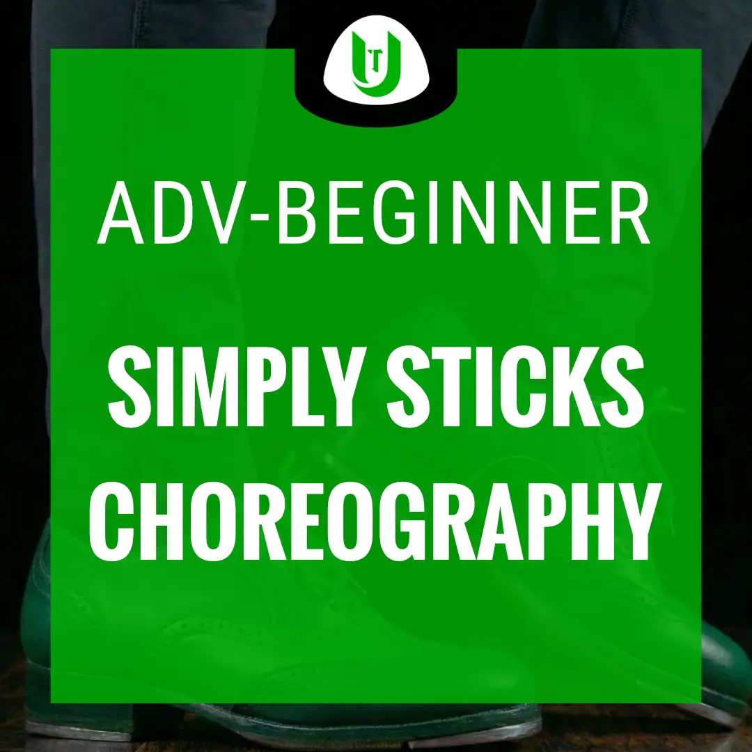 Simply Sticks advanced-beginner tap dance choreography product graphic