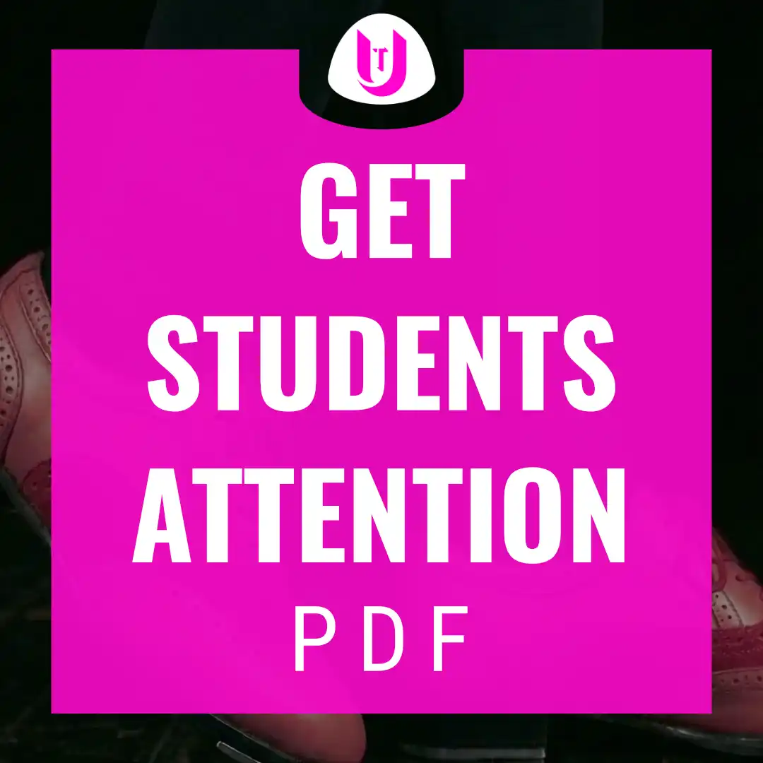 8 ways to Get Students' Attention Without Yelling PDF cover
